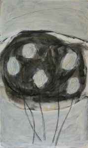 Juni 1, 2010, Acryl/Graphit/Kohle/Schellack auf MDF, 50 x 30 cm